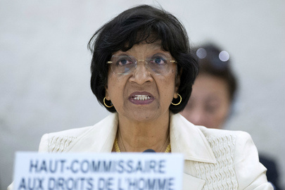 Alta comissária da ONU para os direitos humanos, Navi Pillay. Foto: ONU/Jean-Marc Ferré