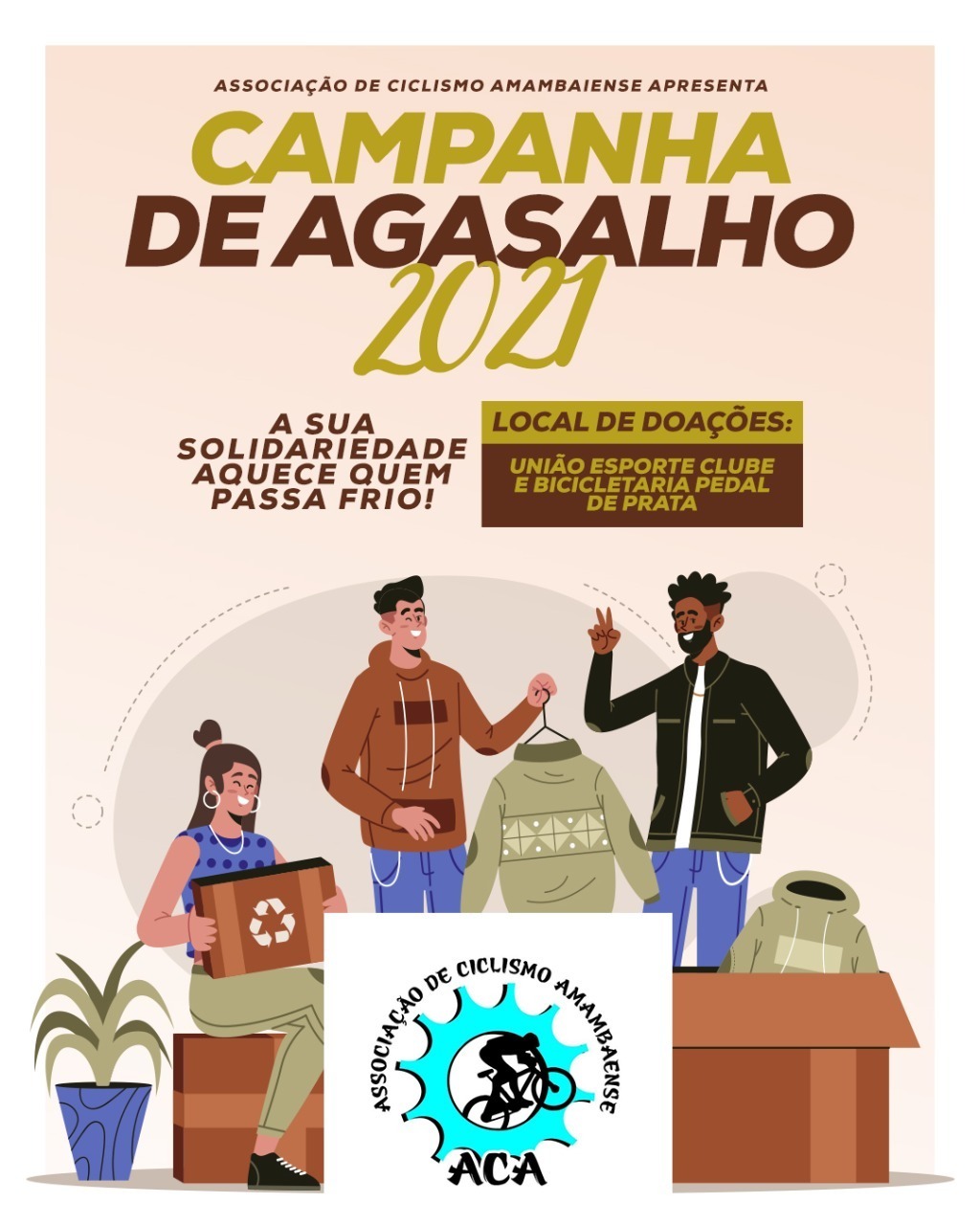 ACA iniciou nesta segunda-feira 26 de julho a Campanha do Agasalho 2021 Foto:Decom