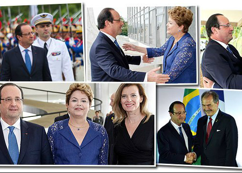 Em visita relâmpago, presidente e batalhão formado por 8 ministros e líderes de 50 empresas francesas estreitam cooperação comercial com o país