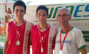 Dupla amambaiense é destaque nos Jogos da Juventude de Mato Grosso do Sul Lucas Venon e Luíz Filipe conseguiram medalha de prata nos Jojums / Foto: Divulgação