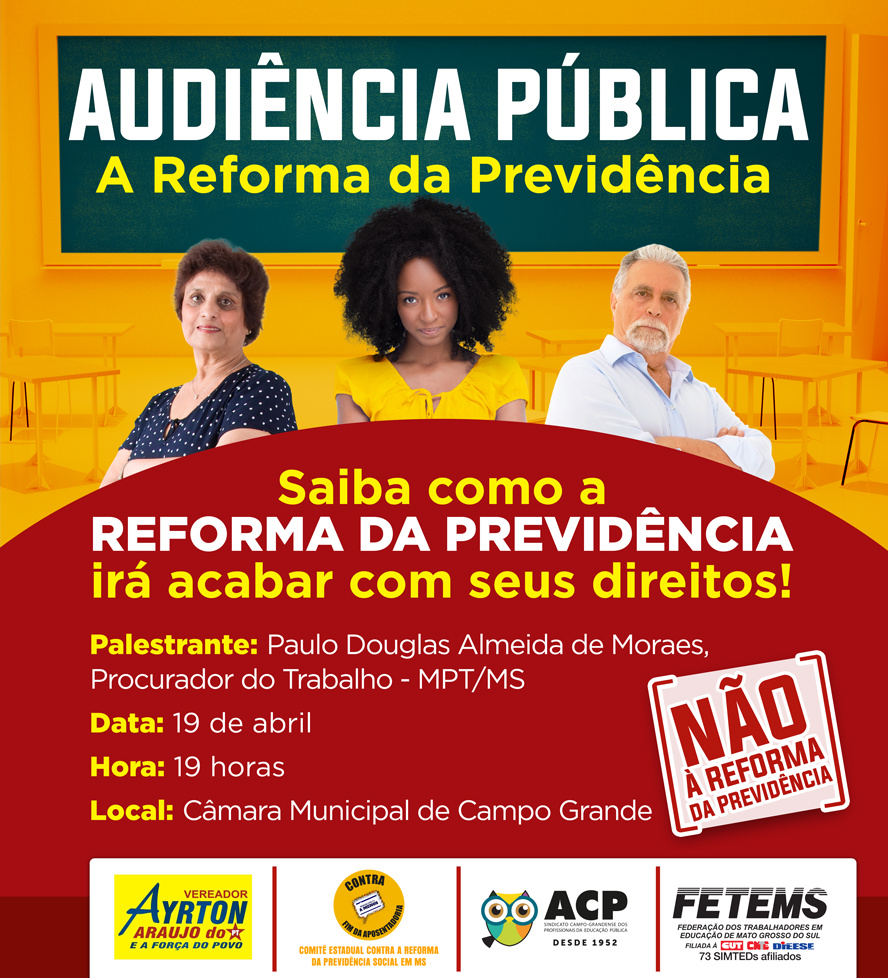 É encerrado hoje (19) Seminários Regionais contra a reforma da Previdência Foto: Divulgação