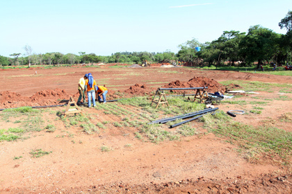 Governador vistoria fase inicial das obras do Parque Estadual dos Ervais em Ponta Porã Governador vistoria fase inicial das obras do Parque Estadual dos Ervais em Ponta Porã