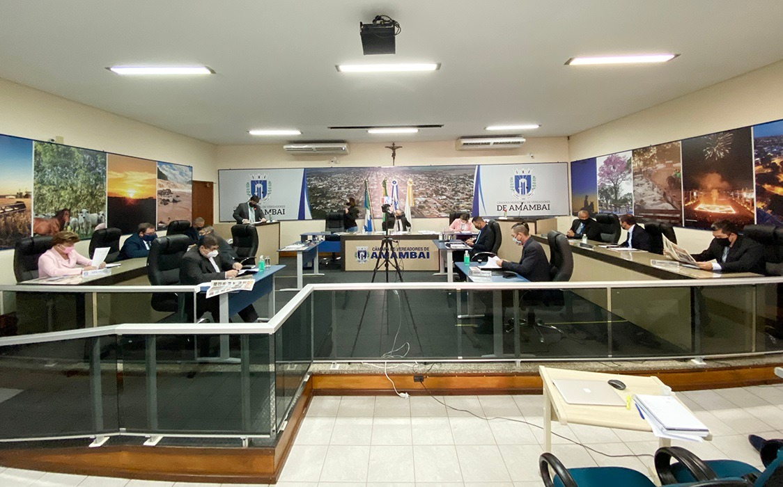 Veja as matérias apresentadas pelos vereadores na sessão do dia 03 de agosto Plenário do poder legislativo de Amambai / Foto: Assessoria
