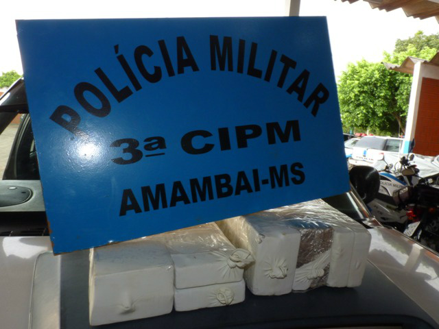 Jovem é preso pela PM de Amambai com 10 kg de maconha