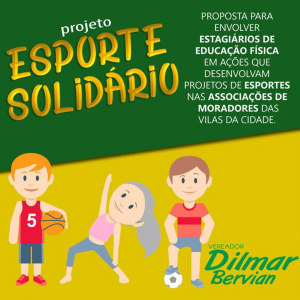 Dilmar defende criação do Projeto "Esporte Solidário" em Amambai