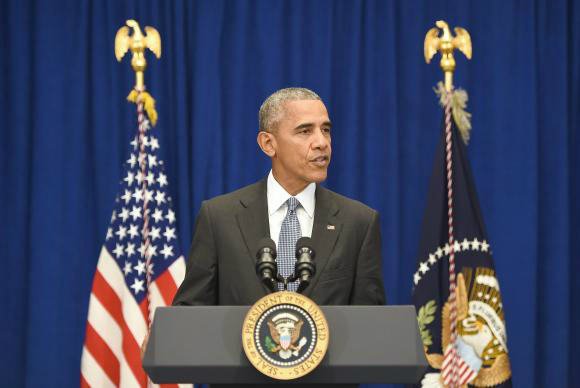Após explosão, Obama diz que Estados Unidos jamais se renderão ao medo Barack Obama fala sobre os ataques a Nova York e Nova Jérsey na assembleia da ONUAgência Lusa/EPA/Anthony Behar/Direitos Reservados