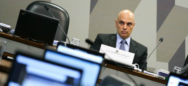 Com 19 votos favoráveis e 7 contra, a comissão aprovou a indicação de Alexandre Moraes para o STF / Foto: Divulgação