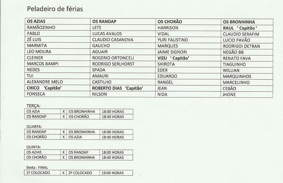 AABB de Amambai inicia nesta terça-feira (17) Peladeiro de Férias AABB de Amambai inicia nesta terça-feira (17) Peladeiro de Férias