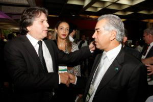 Caravina durante recente encontro com o governadorFoto: Divulgação 
