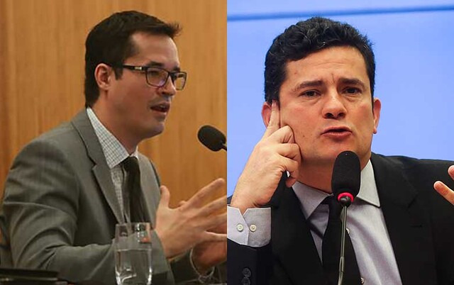 PF prende quatro suspeitos de terem hackeado os celulares de Moro e Dallagnol Dallagnol e Moro:/ Foto: José Cruz / Agência Brasil