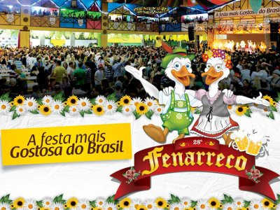 Fenarreco abre diariamente às 11h, com uma banda típicaFoto: Prefeitura de Brusque