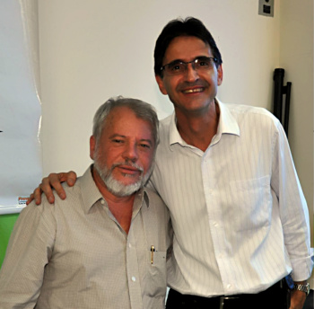 Em reunião do Pronatec, Lanzarini busca escola técnica para Amambai Dirceu e Biffi – Lanzarini destacou a importância do apoio político do deputado federal Biffi