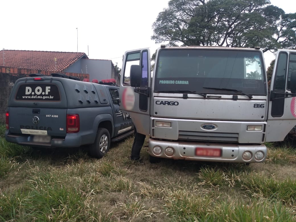 A apreensão ocorreu durante o policiamento urbano para fiscalização na cidade de Amambai / Foto: DOF