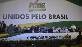 PMDB decide não assumir cargos no governo até decisão sobre independência A convenção nacional do partido aconteceu neste sábado (12)Foto: Divulgação