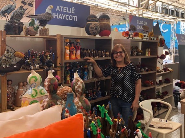 Trabalho de artesãs pode ser conferido até sábado (27) no Sebrae Inspira Inovação na SBPC 2019