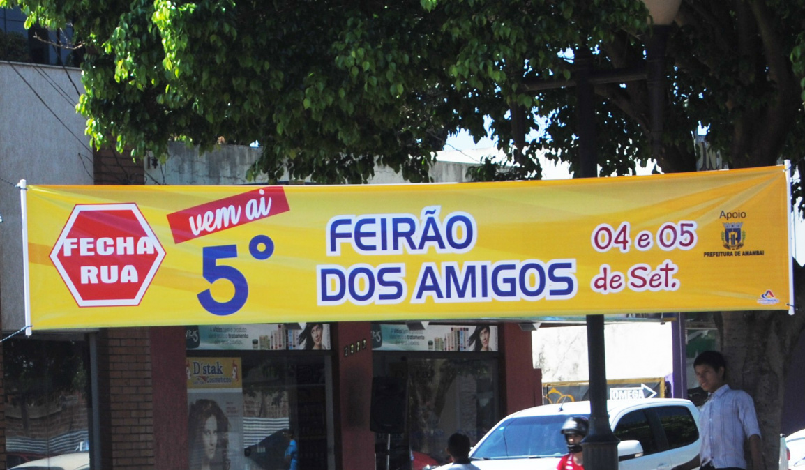 5º Feirão dos Amigos acontece em Amambai dias 4 e 5 de setembro O feirão contará com a participação de empresas de variados ramos / Foto: Moreira Produções