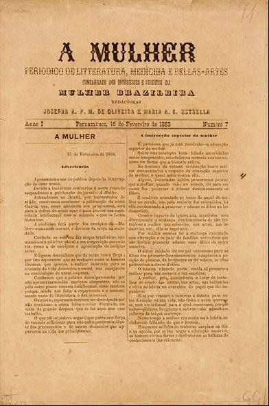 Jornais foram os primeiros a publicar textos de mulheres no país, diz professora Jornais foram os primeiros a publicar textos de mulheres no país, diz professora
