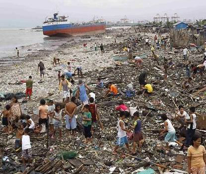De acordo com o presidente filipino, o desastre – o segundo em número de mortes nas Filipinas – gerou um prejuízo de US$ 12,9 bilhões