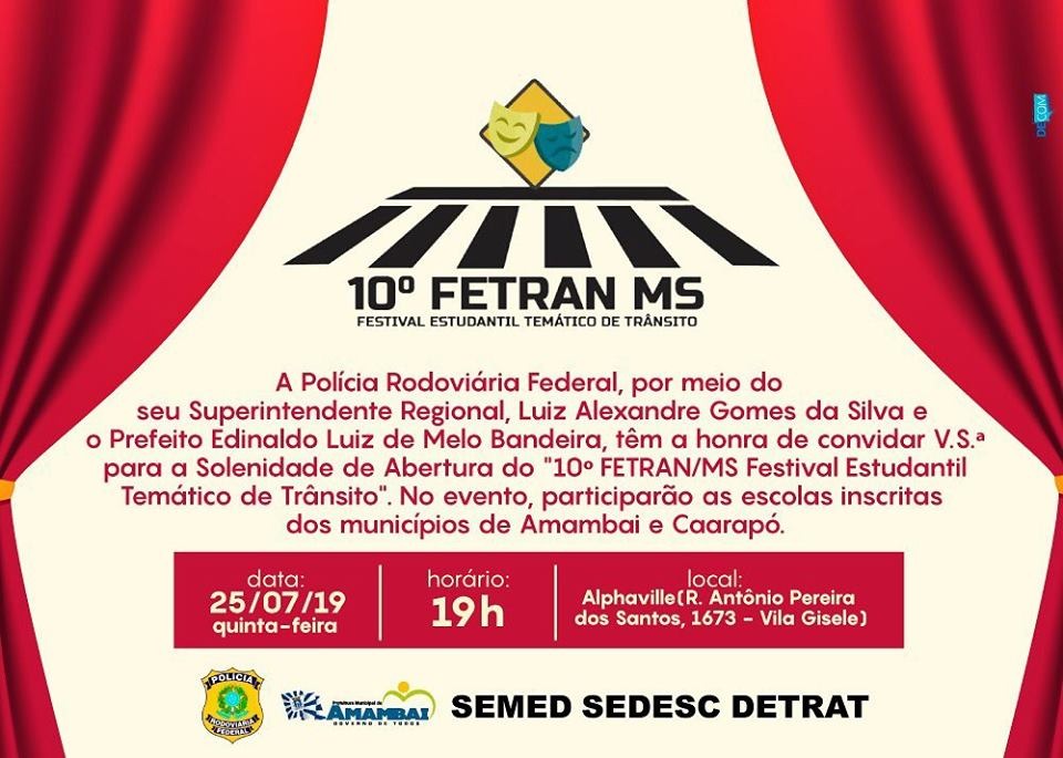 Agenda de eventos para Amambai e região Agenda de eventos para Amambai e região