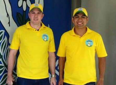 Aumigão Lilico: um cão, dois amigos e a disposição de fazer o bem Jamenson Signori (E) e Denilson Barbiere, mentores do projeto Aumigão Lilico / Foto: Divulgação