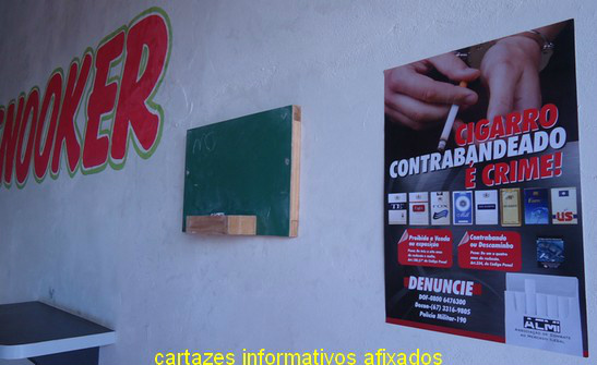 DECON, VISA e ACMI apreendem cigarros contrabandeados e fixam cartezes