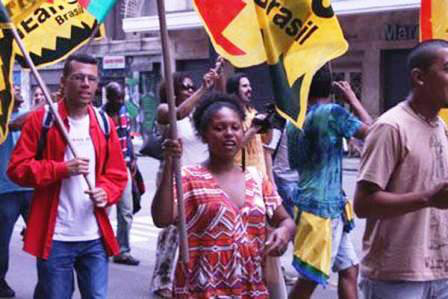 Marcha contra o racismo reúne 27 organizações no centro de São Paulo Foto: Divulgação/Uneafro
