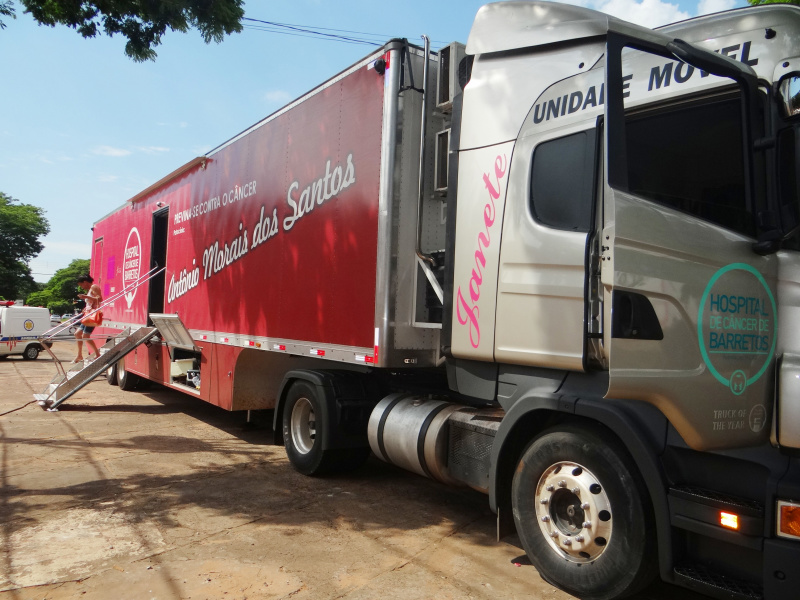 Carreta do Hospital do Cancêr de Barretos está em Amambai A carreta passa em diversas cidades uma vez por ano.