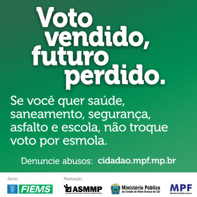 Lançada em Amambai a campanha Voto vendido, futuro perdido