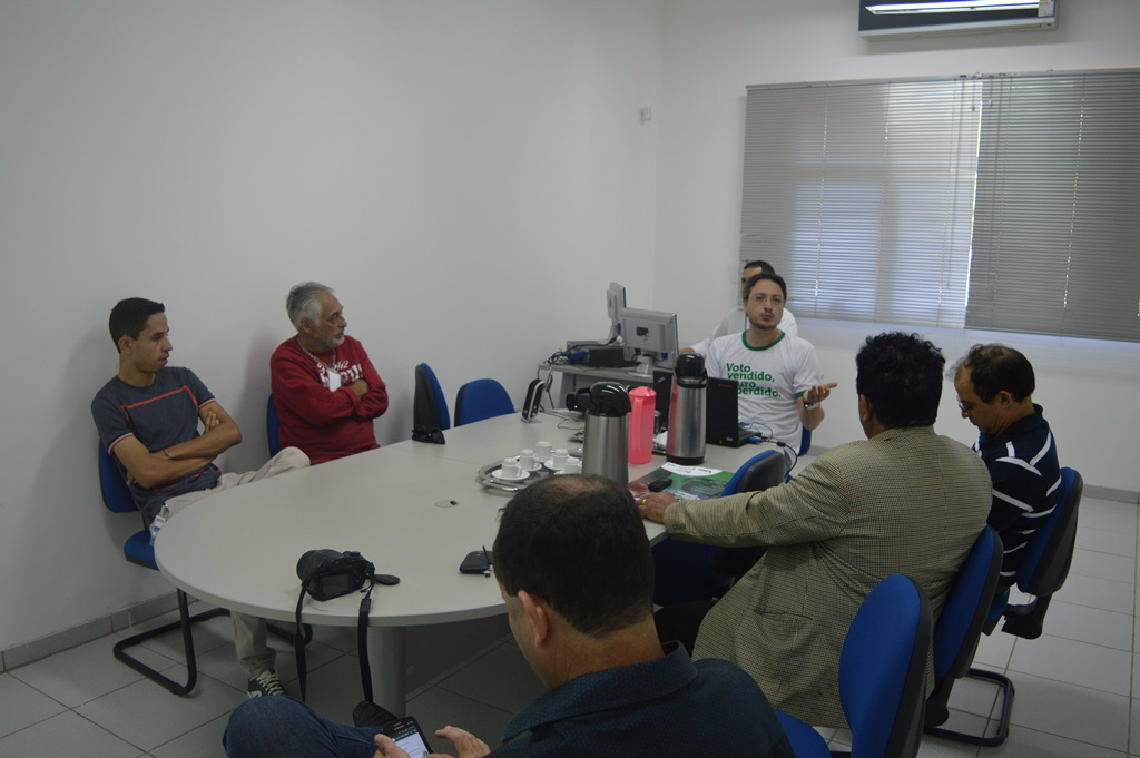 MInistério Público Eleltoral reuniu a imprensa de Amambai para divulgar a campanha.