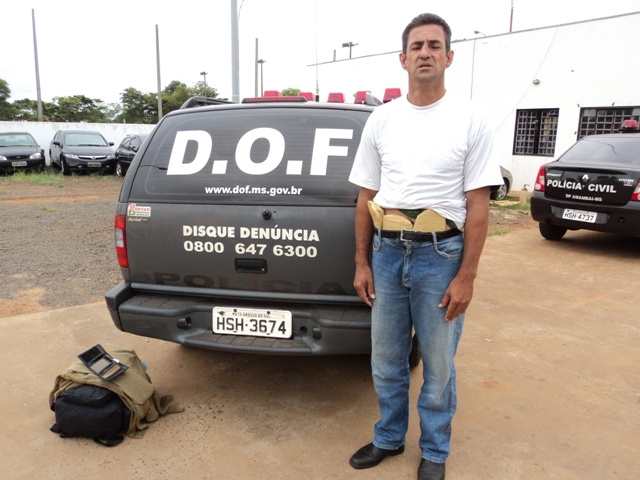 Valter Menino, preso com haxixe na manhã desta quarta-feira em Amambai. ELe que é natural de Tupi Paulista possui uma extensa ficha criminal.