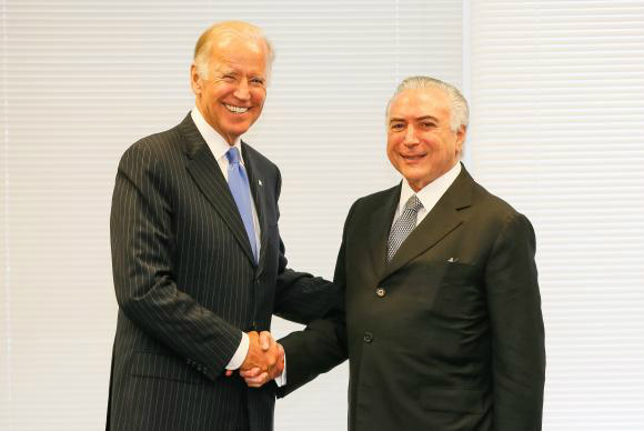 Nova York(EUA) - Presidente Michel Temer durante encontro com o vice-presidente dos Estados Unidos, Joe Biden (Beto Barata/PR)Beto Barata/PR