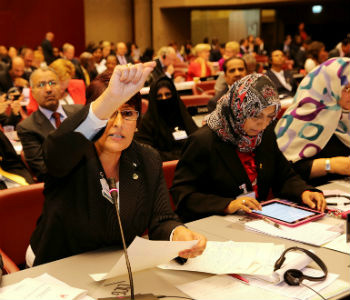 Conferência parlamentar global deve lançar nova era de liderança política Mulheres nos parlamentos. Foto: União Interparlamentar