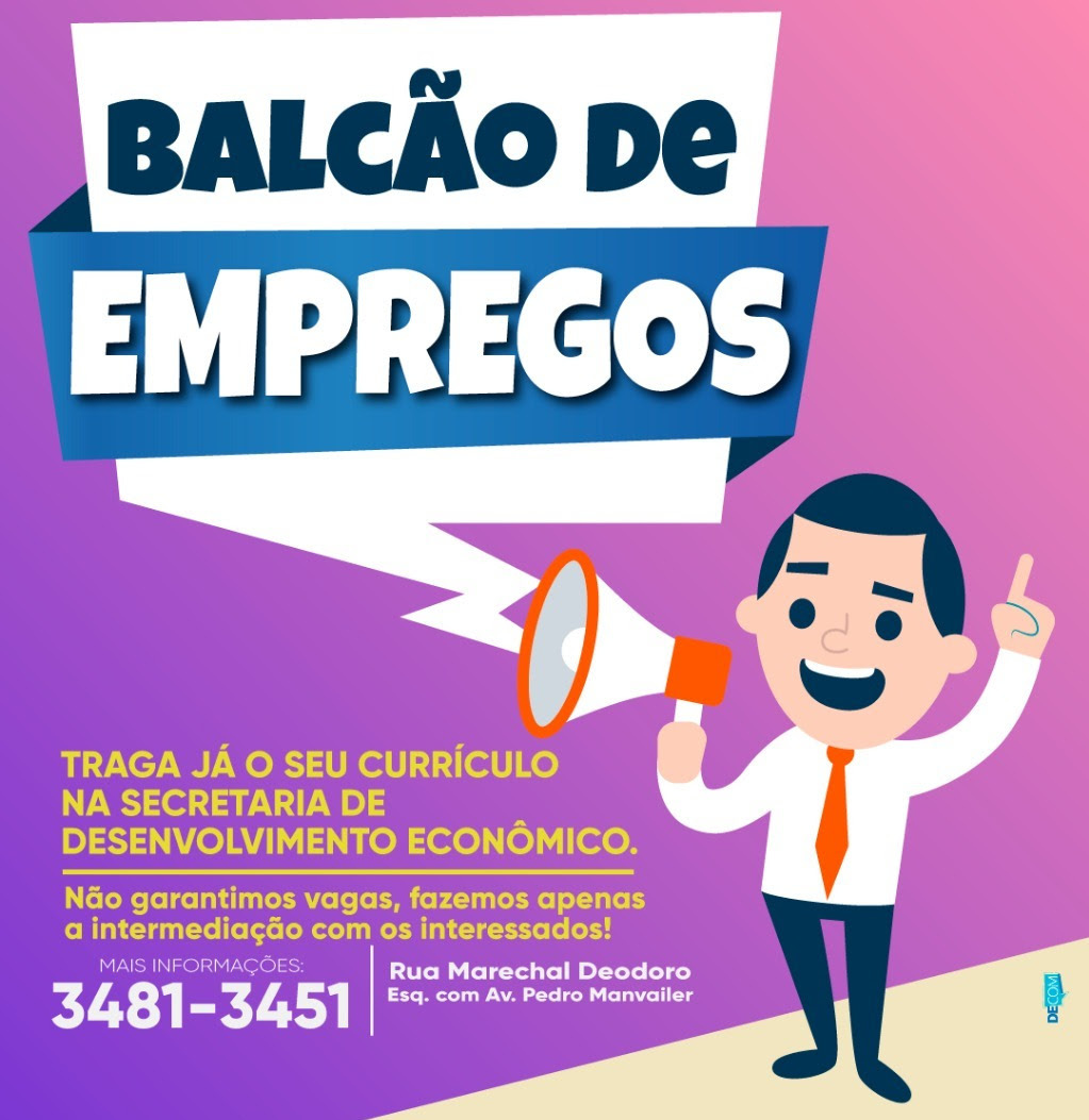 Prefeitura de Amambai oferece Balcão de Empregos