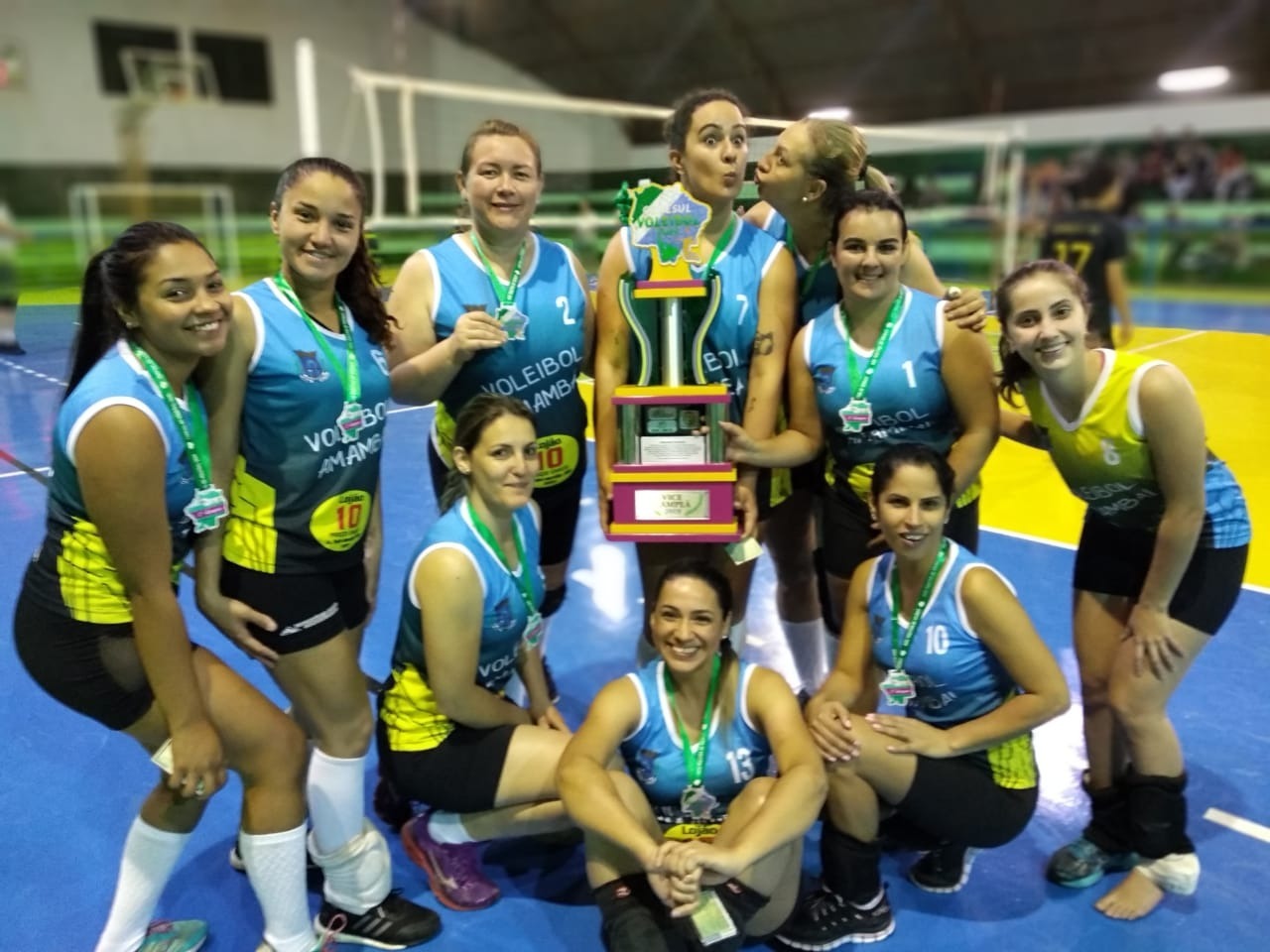 Equipe amambaiense feminina conquista segundo lugar na Copa Conesul de Voleibol Equipe amambaiense / Foto: Divulgação