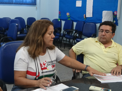 Olga Mariano e o professor Suzenilton Amaral, membros da comissão / Foto: Assessoria
