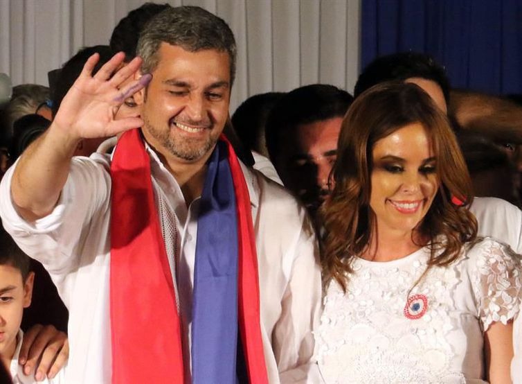 O presidente eleito do Paraguai, Mario Abdo Benitez - 