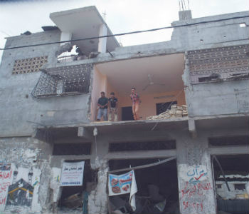 Prédios destruídos em Gaza. Foto: ONU/Eskinder Debebe