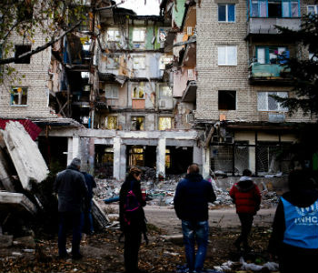 Destruição na Ucrânia. Foto: Acnur