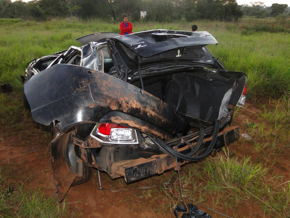 Traficante tomba veículo e sofre traumatismo craniano em Coronel Sapucaia