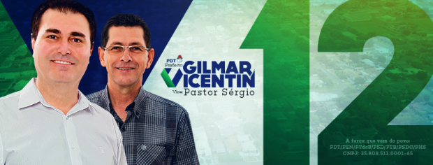 Coligação “A força que vem do povo” questiona pesquisa para prefeito de Amambai Gilmar Vicentin (PDT) e Pastor Sérgio Luiz (PEN), candidatos a prefeito e vice pela coligação