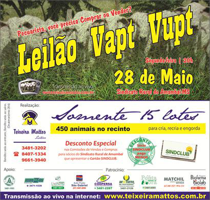 Teixeira Mattos Leilões prepara Leilão Vapt Vupt no dia 28 de maio