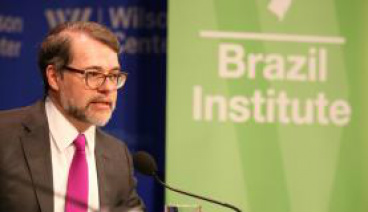 Tofolli: não é um juiz que está mudando a história do Brasil, é a sociedade O ministro do Supremo Tribunal Federal Dias Toffoli durante apresentação no Wilson Center, em Washington