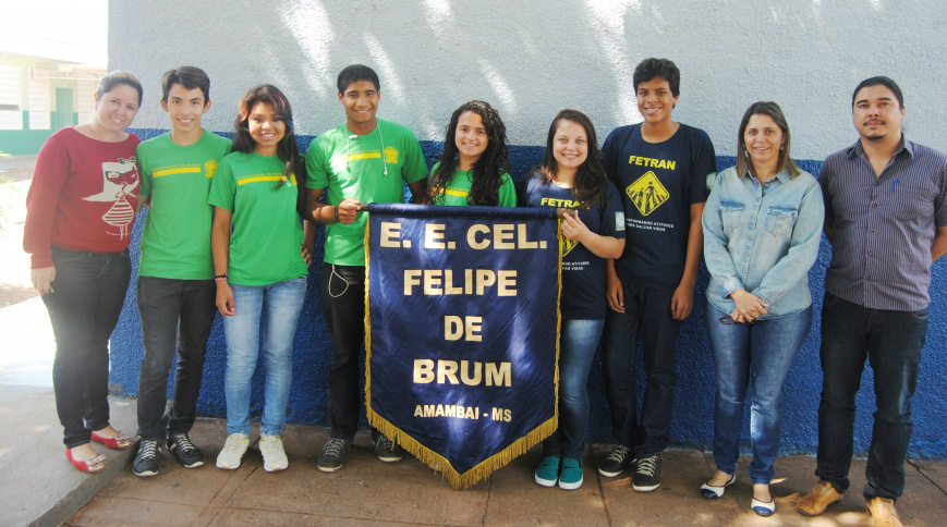 A escola estadual Coronel Felipe de Brum vem se destacando no cenário educacional do município de Amambai / Foto: Moreira Produções