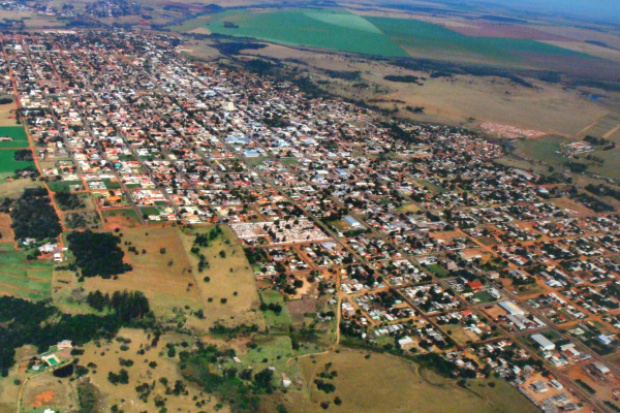 Saiba os locais de votação em Amambai Aérea da cidade de Amambai /Foto: Arquivo