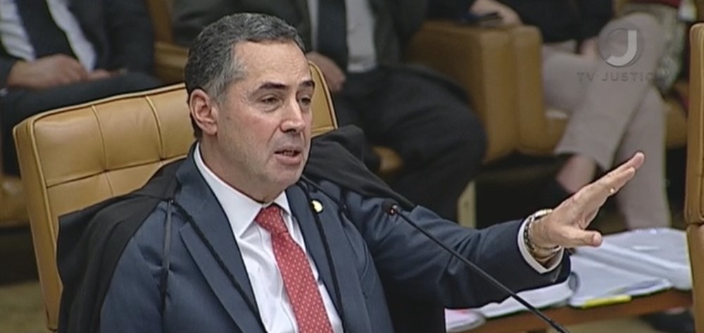 O ministro Luis Roberto Barroso, do Supremo Tribunal Federal, e vice-presidente do Tribunal Superior Eleitoral (Foto: Reprodução/TV Justiça)