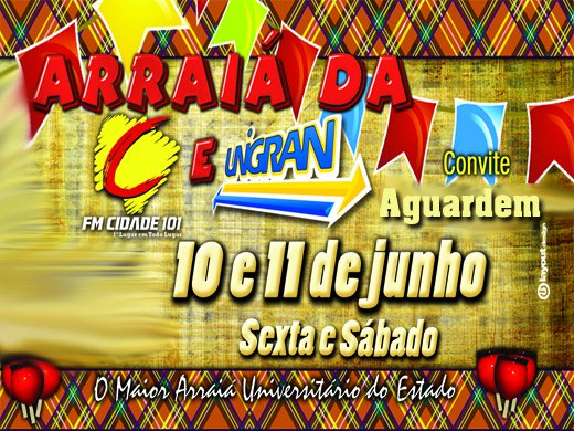 Diversas atrações no arraiá da Unigran, em Dourados.