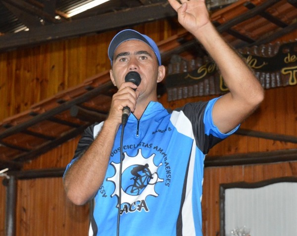 No Dia do Ciclista, presidente da ACA fala um pouco do esporte em Amambai Ramon é fundador e presidente da Associação dos Ciclistas Amambaienses / Foto: Moreira Produções