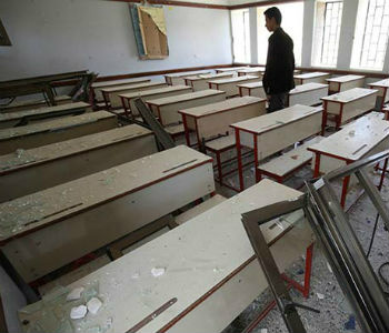Escolas foram danificadas em ataques. Foto: Unicef/NYHQ2015-1130/Mahmoud
