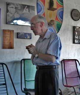 Dom Pedro Casaldáliga na sua casa em São Felix de Araguaia (foto: Eden magalhães/Arquivo Cimi)