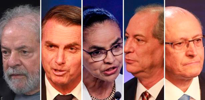 Ibope divulga 1ª pesquisa após registro de candidatos a presidente Os candidatos que mais aparecem nas intenções de voto / Foto: Divulgação